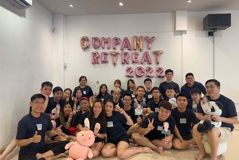 The RFS Hydraulics team at the company retreat