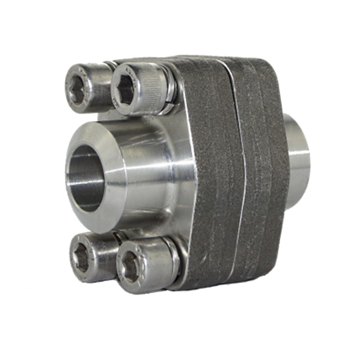 SAE J518 butt weld flange assembled with four socket head cap screws