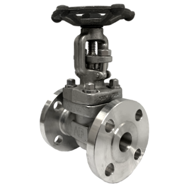 ANSI 150 SS316 gate valve showing the handwheel and rising stem