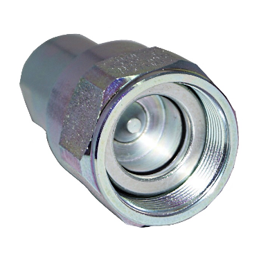 203 Series TGW coupler seen end on, showing the internal valve and the threaded collar