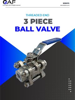 AF Hydro 3 piece ball valves catalogue cover