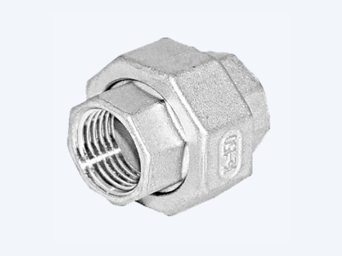 Class 150 stainless steel female to female conical seat union