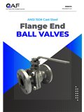AF Hydro ANSI 150 cast steel flange end ball valves catalogue cover