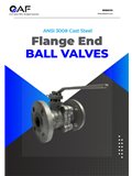 AF Hydro ANSI 300 cast steel flange end ball valves catalogue cover