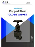 AF Hydro welded end A105 globe valves 800 PSI catalogue cover