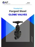 AF Hydro threaded A105 globe valves catalogue cover