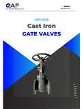 AF Hydro ANSI 150 cast iron flange end gate valves catalogue cover