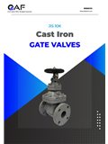 AF Hydro JIS 10K cast iron flange end gate valves catalogue cover