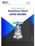AF Hydro threaded end SS316 gate valves 800 PSI catalogue cover
