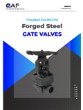 AF Hydro threaded end A105 gate valves 800 PSI catalogue cover