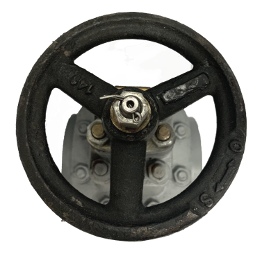 JIS 10K cast iron gate valve showing the bolted bonnet