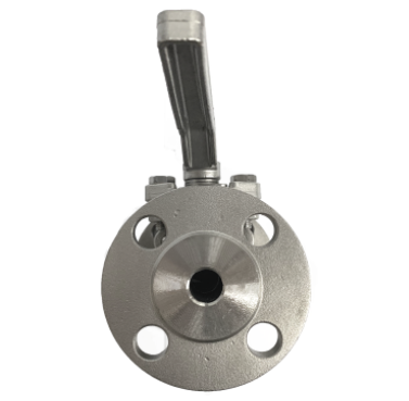 JIS 10K SS316 flange end ball valve showing the raised flange face and bolt holes