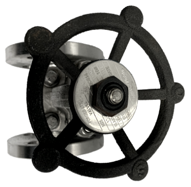 JIS 10K SS316 gate valve showing the bonnet