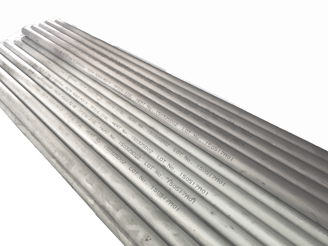 SS316 stainless steel tube in 6 metre lengths