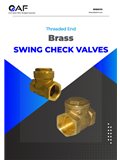 AF Hydro threaded end brass swing check valves catalogue cover