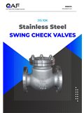 AF Hydro JIS 10K SS316 flange end swing check valves catalogue cover