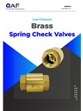 AF Hydro brass spring check valves catalogue cover