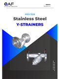 AF Hydro ANSI 150 SS316 flange end Y-strainers catalogue cover